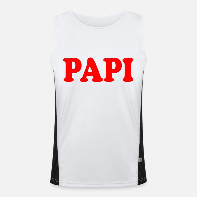 Papi Funktionelles Kontrast-Tank Top für Männer 