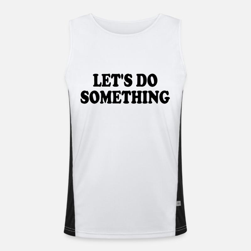 lets do something Men's Functional Contrast Tank Top 