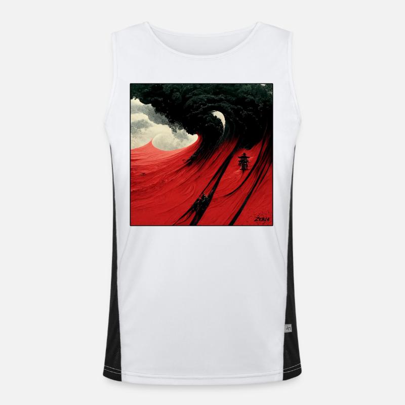 red sky Men's Functional Contrast Tank Top 