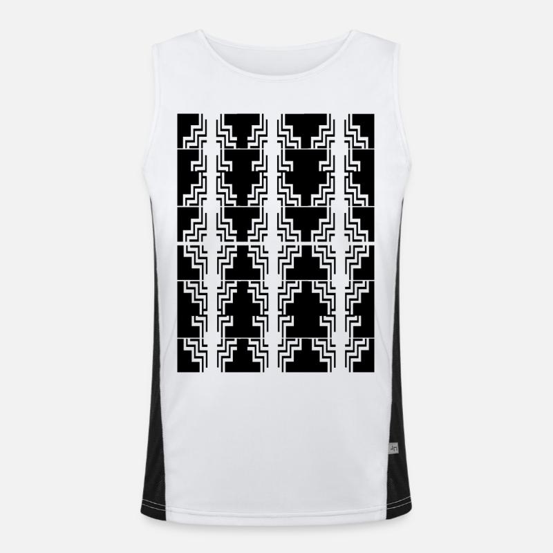 Struktur Funktionelles Kontrast-Tank Top für Männer 