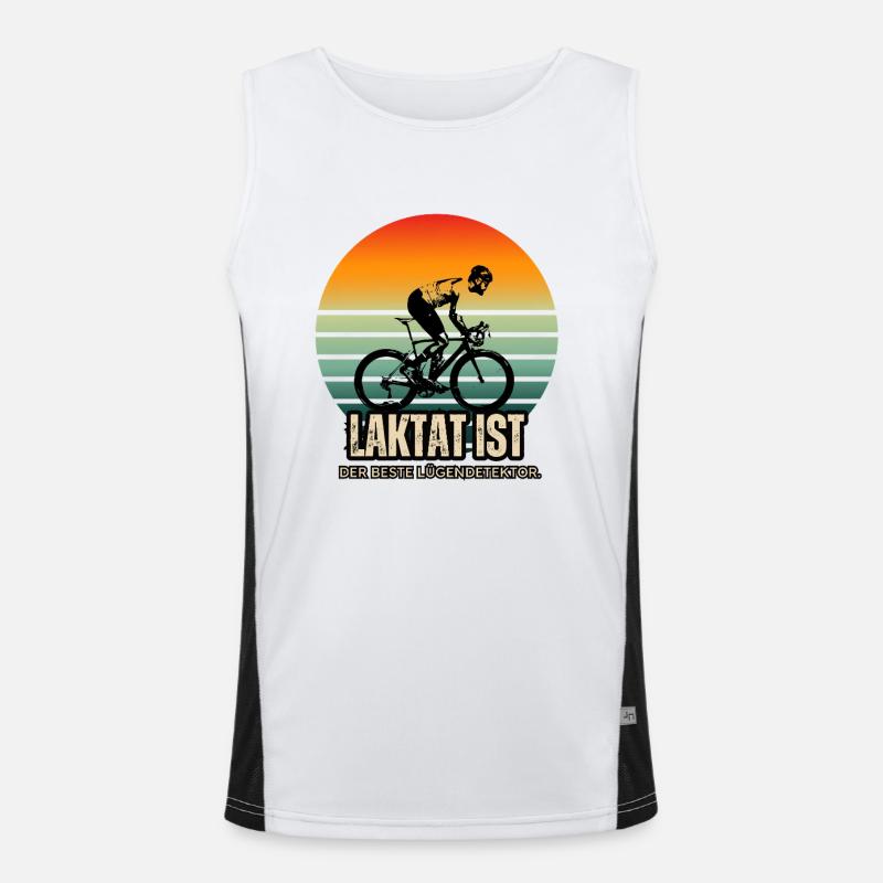 Road cycling is no joke: lactate doesn't either. Men's Functional Contrast Tank Top 