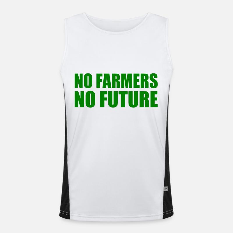 No farmers no future Men's Functional Contrast Tank Top 