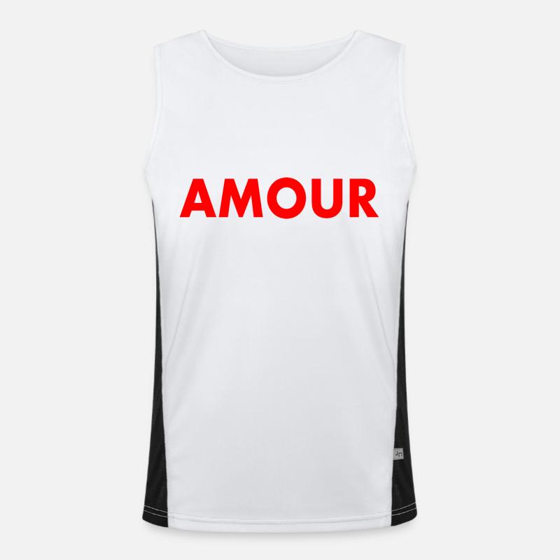 Amour Funktionelles Kontrast-Tank Top für Männer 