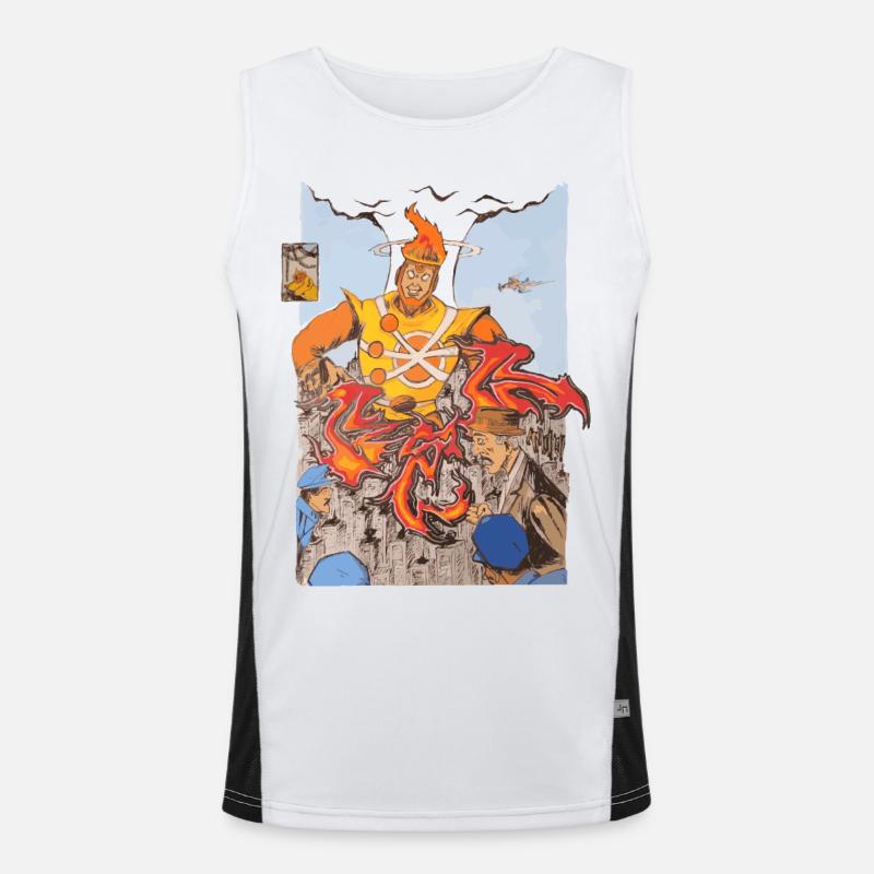 Feuer RedTwo Funktionelles Kontrast-Tank Top für Männer 