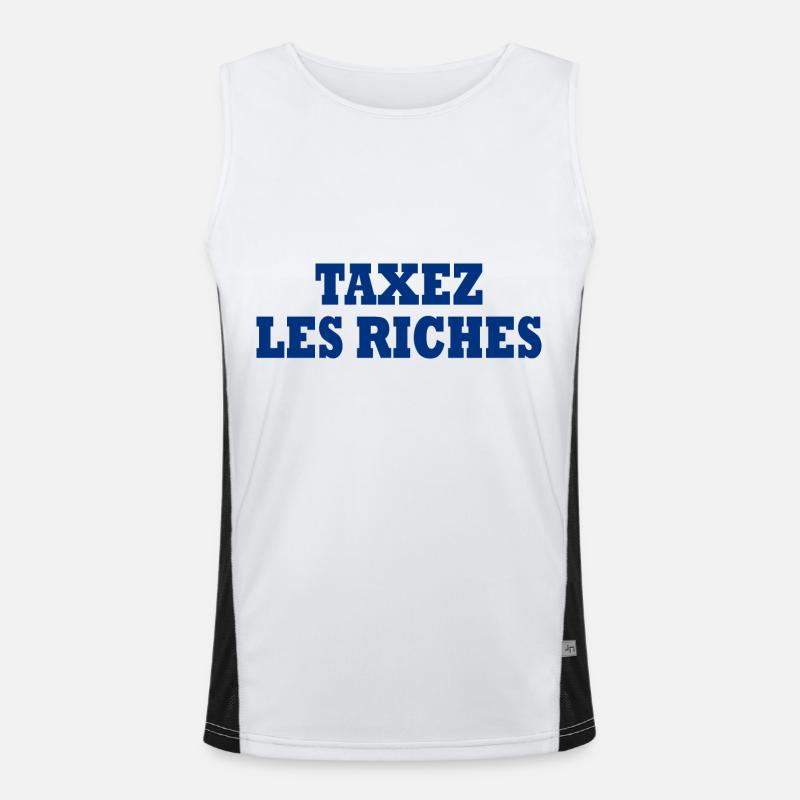 Besteuerung der Reichen Funktionelles Kontrast-Tank Top für Männer 