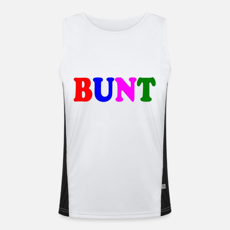 Bunt Funktionelles Kontrast-Tank Top für Männer 