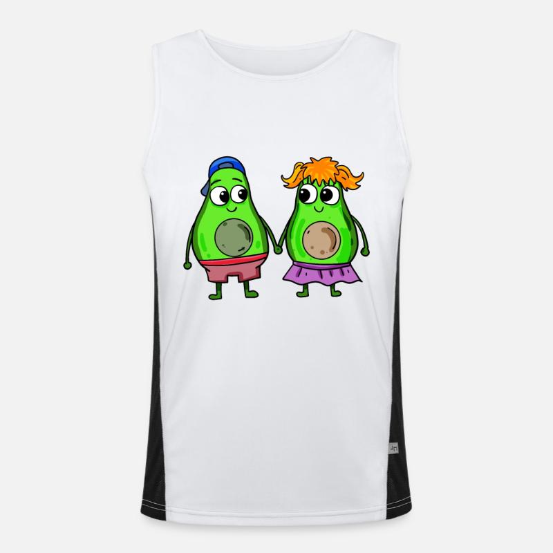 Avocado pair Men's Functional Contrast Tank Top 