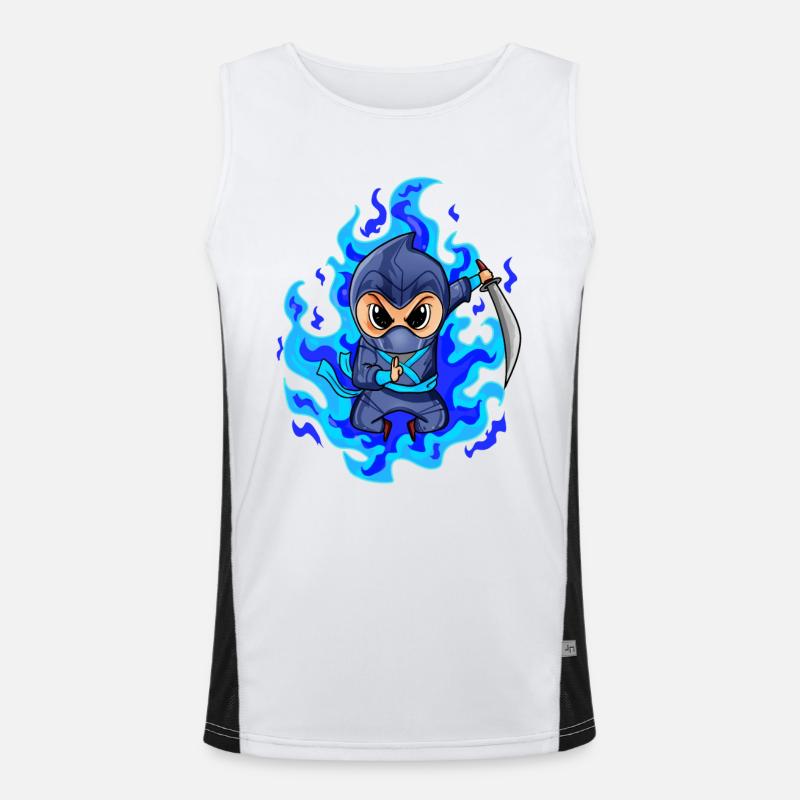 Ninja Funktionelles Kontrast-Tank Top für Männer 