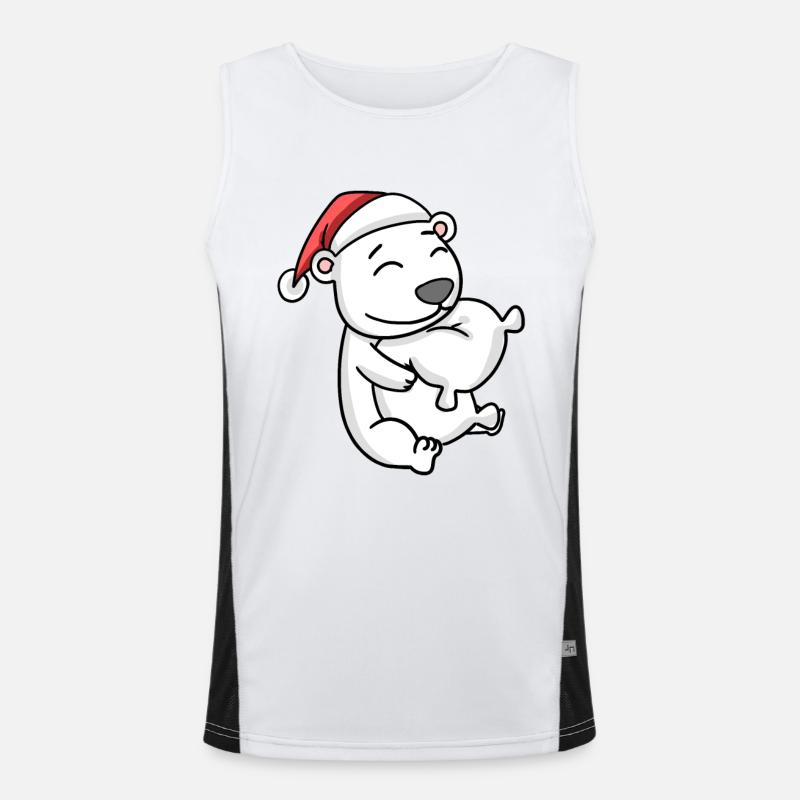 Polar bear Men's Functional Contrast Tank Top 