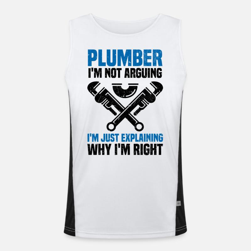Plumber Men's Functional Contrast Tank Top 