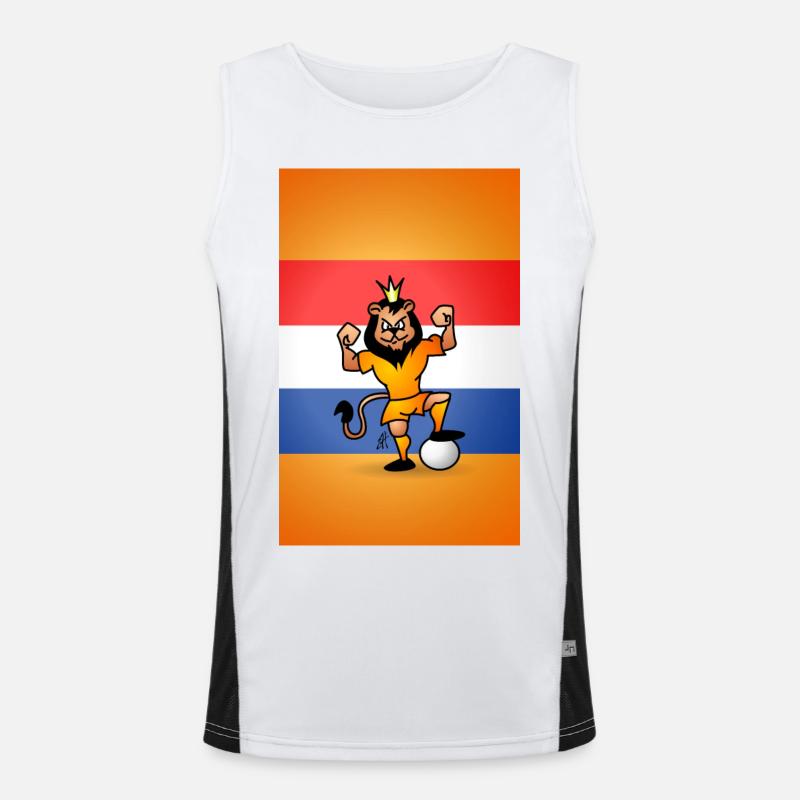 Oranje Leeuw iPhone Men's Functional Contrast Tank Top 