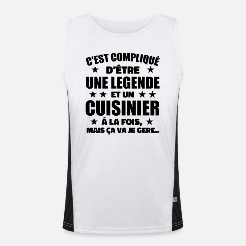 Legend & Cook Cook Gift Idea Men's Functional Contrast Tank Top 