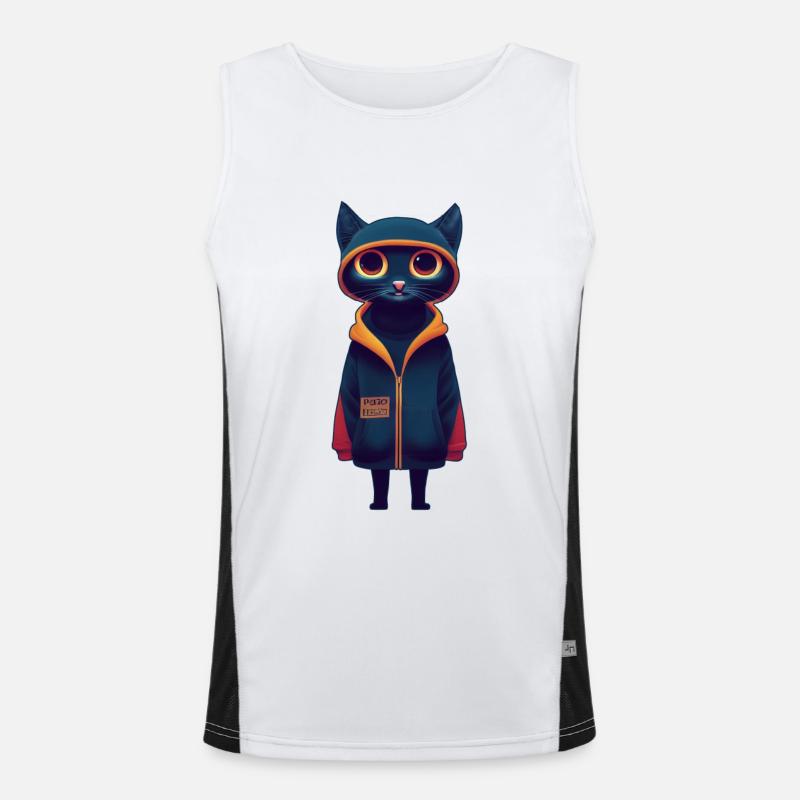 Chat en pull Débardeur respirant contrasté Homme 