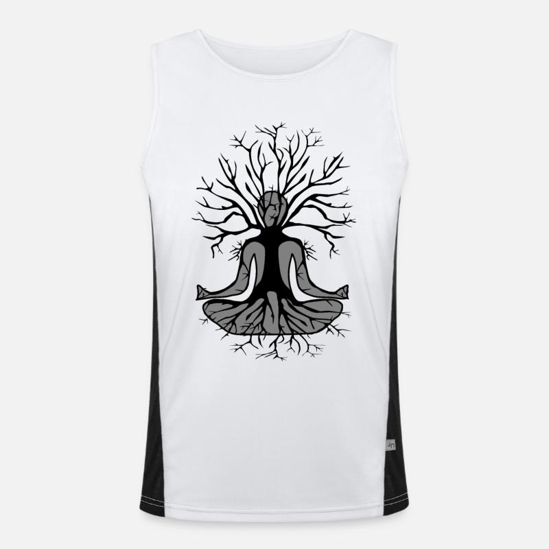 Meditation Men's Functional Contrast Tank Top 