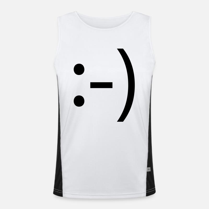 smile :-) Funktionelles Kontrast-Tank Top für Männer 