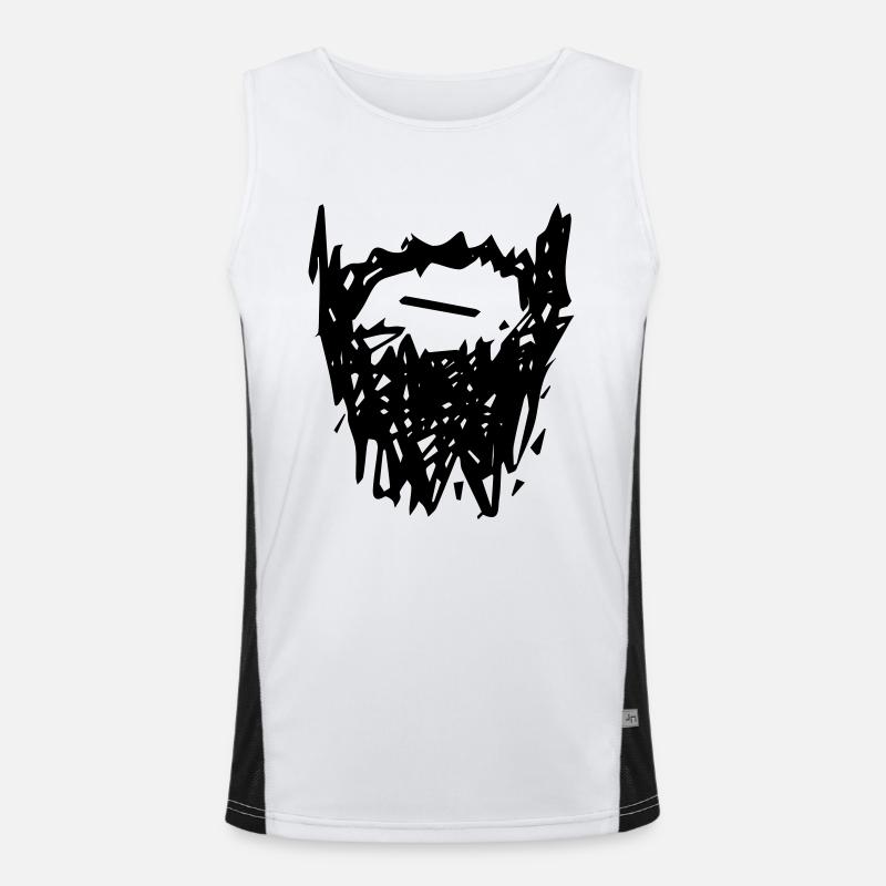 beard_01 Funktionelles Kontrast-Tank Top für Männer 