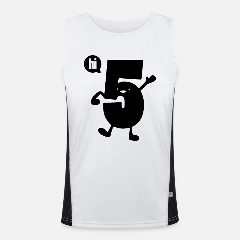 high 5 Funktionelles Kontrast-Tank Top für Männer 