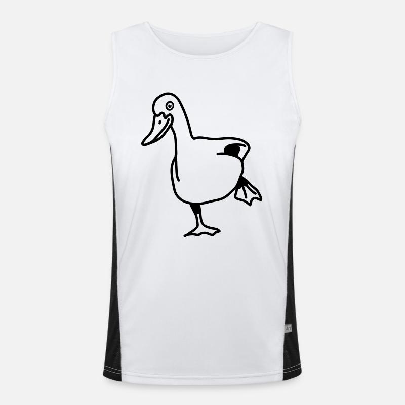 duck Funktionelles Kontrast-Tank Top für Männer 