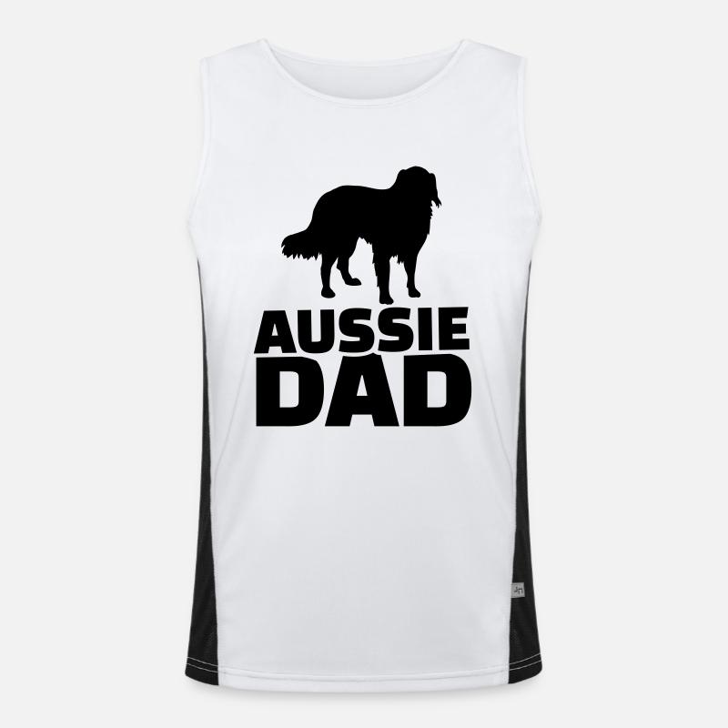 Aussie Dad Men's Functional Contrast Tank Top 