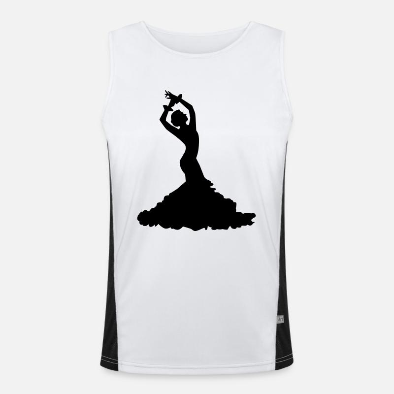 Flamenco Funktionelles Kontrast-Tank Top für Männer 