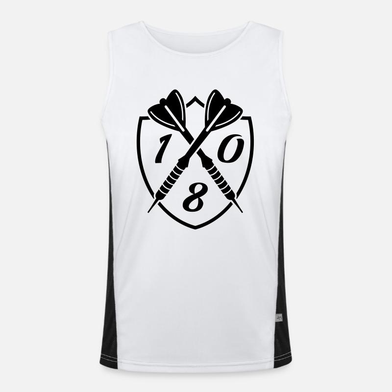 180 darts Funktionelles Kontrast-Tank Top für Männer 