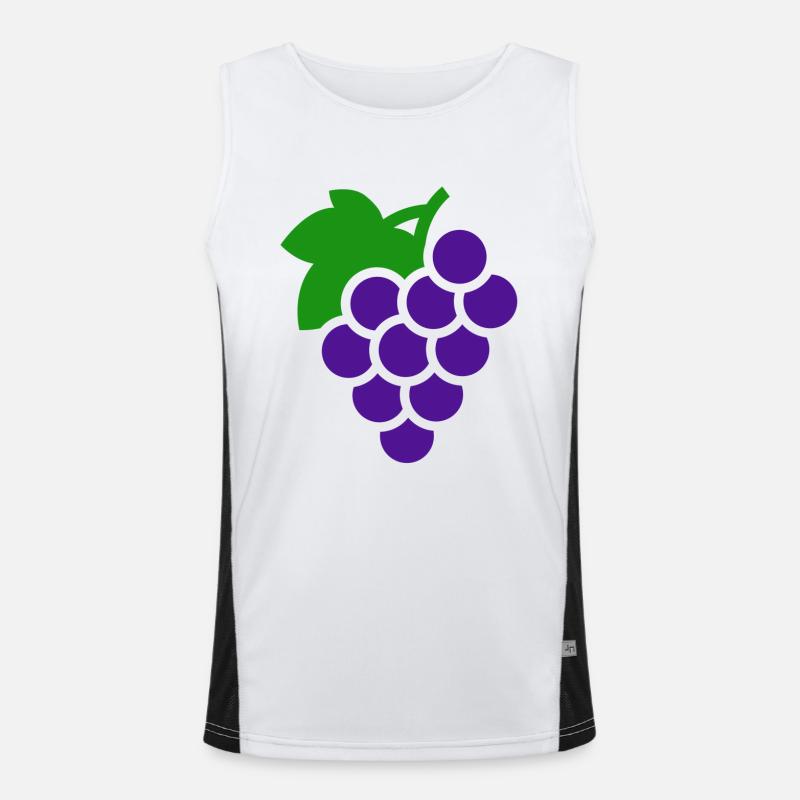 Trauben Geschenk Funktionelles Kontrast-Tank Top für Männer 
