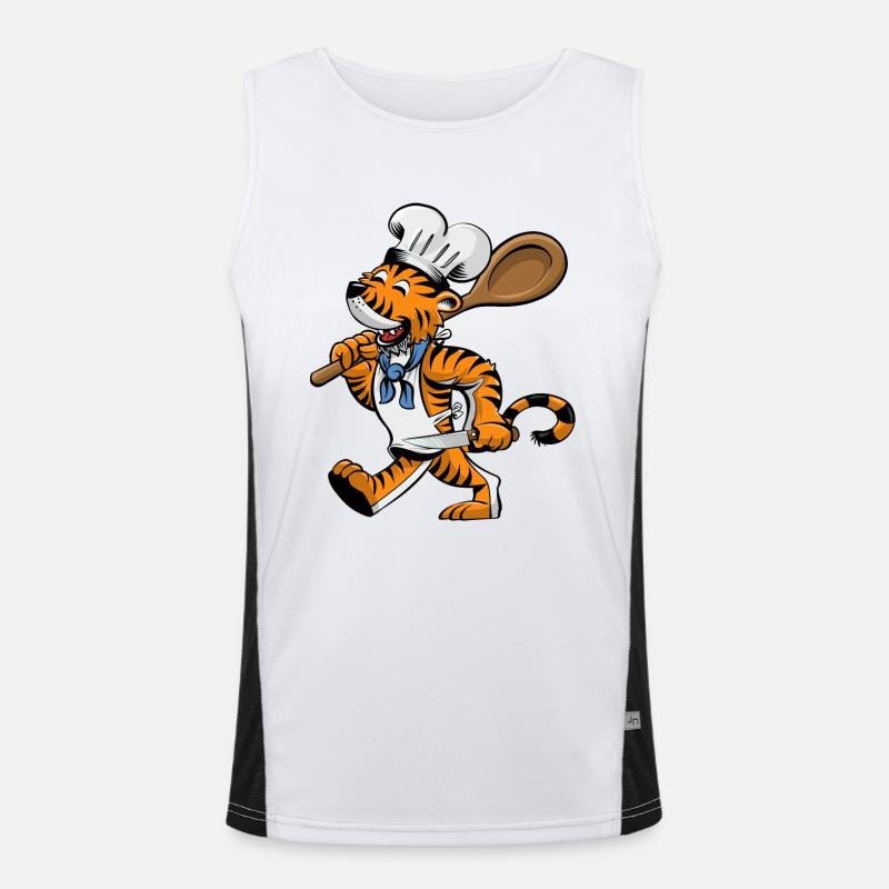 Tiger Chef Men's Functional Contrast Tank Top 