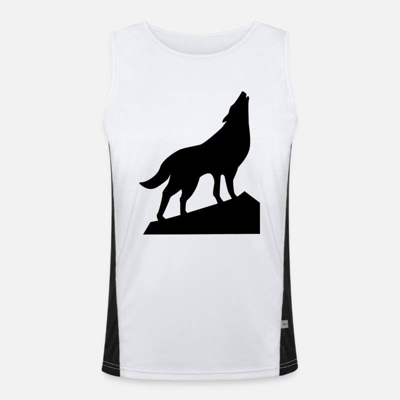 Hurlements de loup Débardeur respirant contrasté Homme 