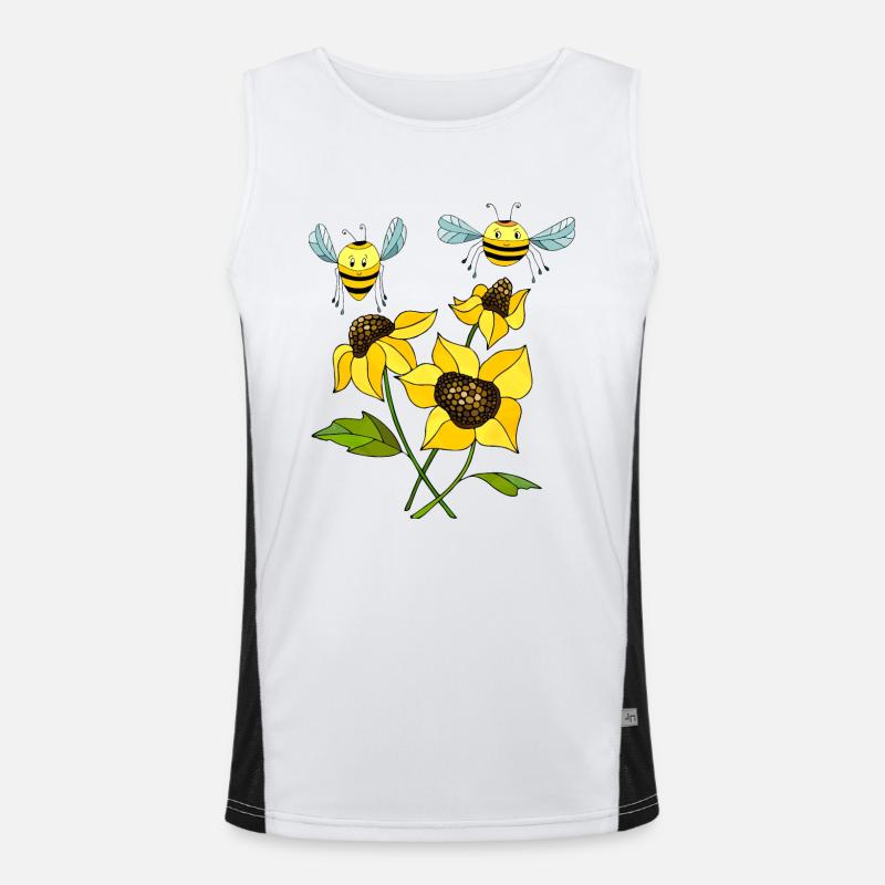 Abeilles Débardeur respirant contrasté Homme 