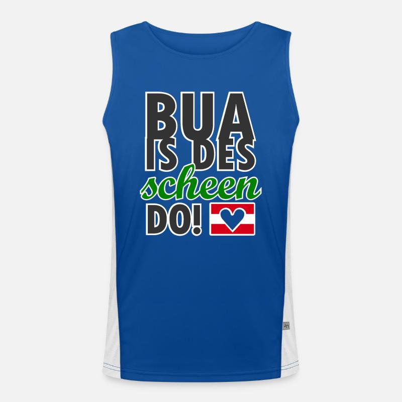 Styrian Austria dialect Men's Functional Contrast Tank Top 