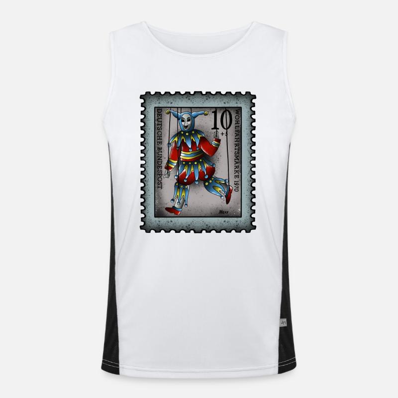 Stamp Fool Men's Functional Contrast Tank Top 