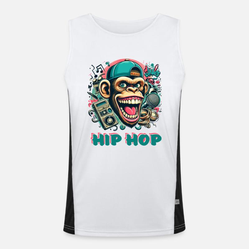 Hip Hop Funktionelles Kontrast-Tank Top für Männer 
