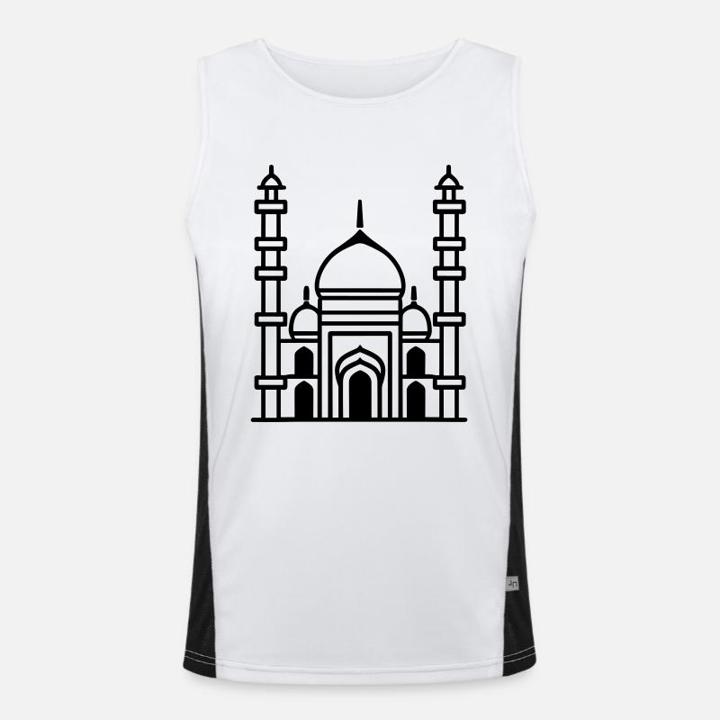 Moschee Funktionelles Kontrast-Tank Top für Männer 