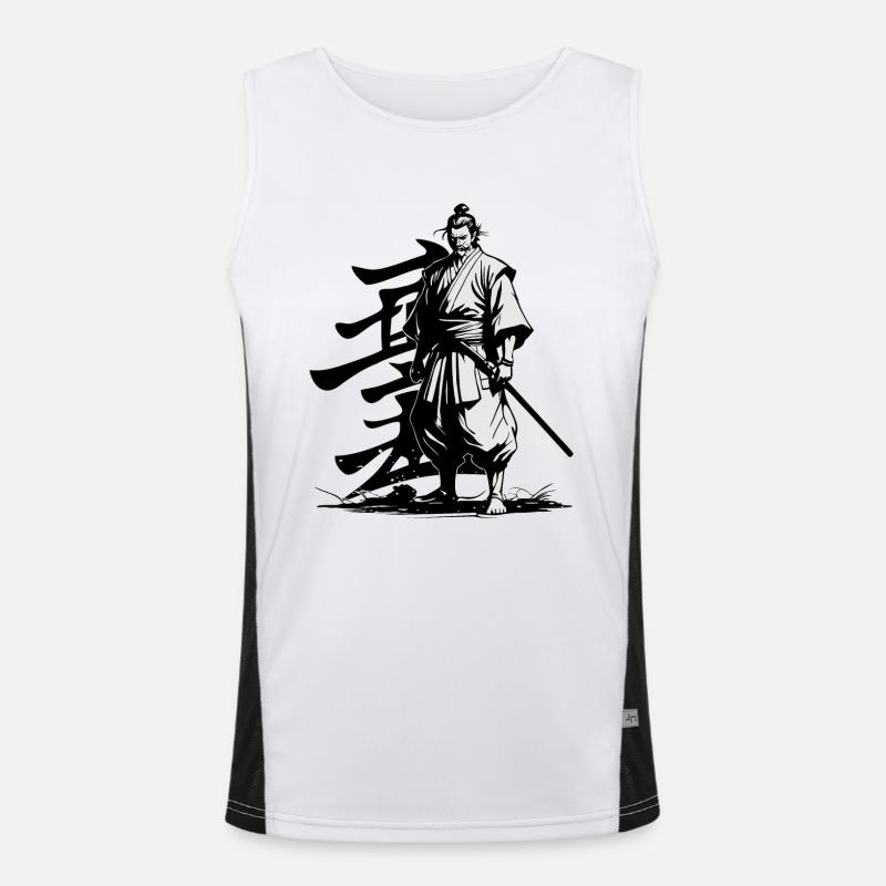 SAMURAI-KRIEGER Funktionelles Kontrast-Tank Top für Männer 