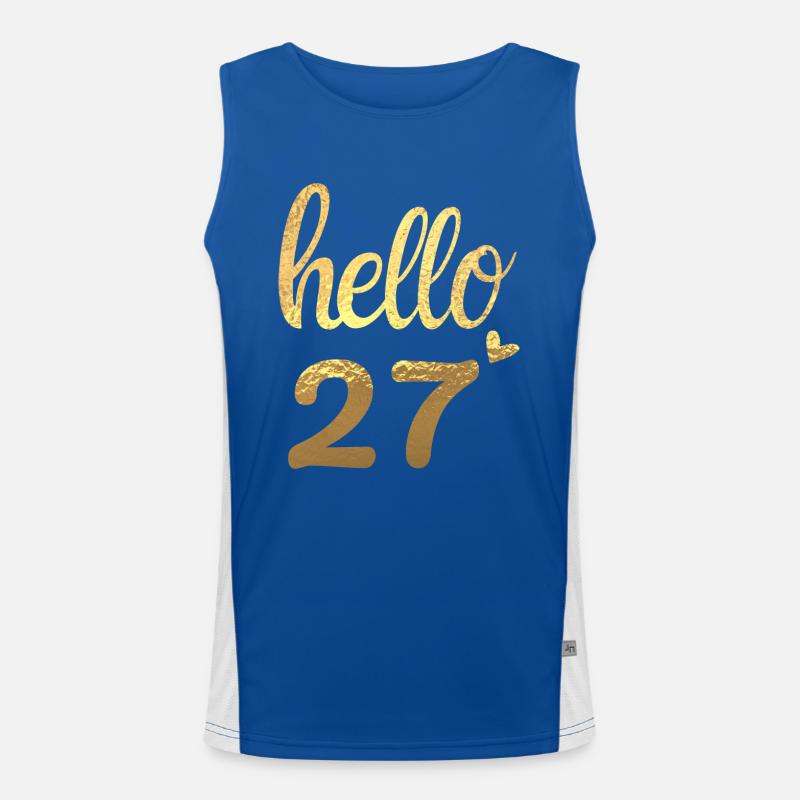 Hello 27 doré Débardeur respirant contrasté Homme 