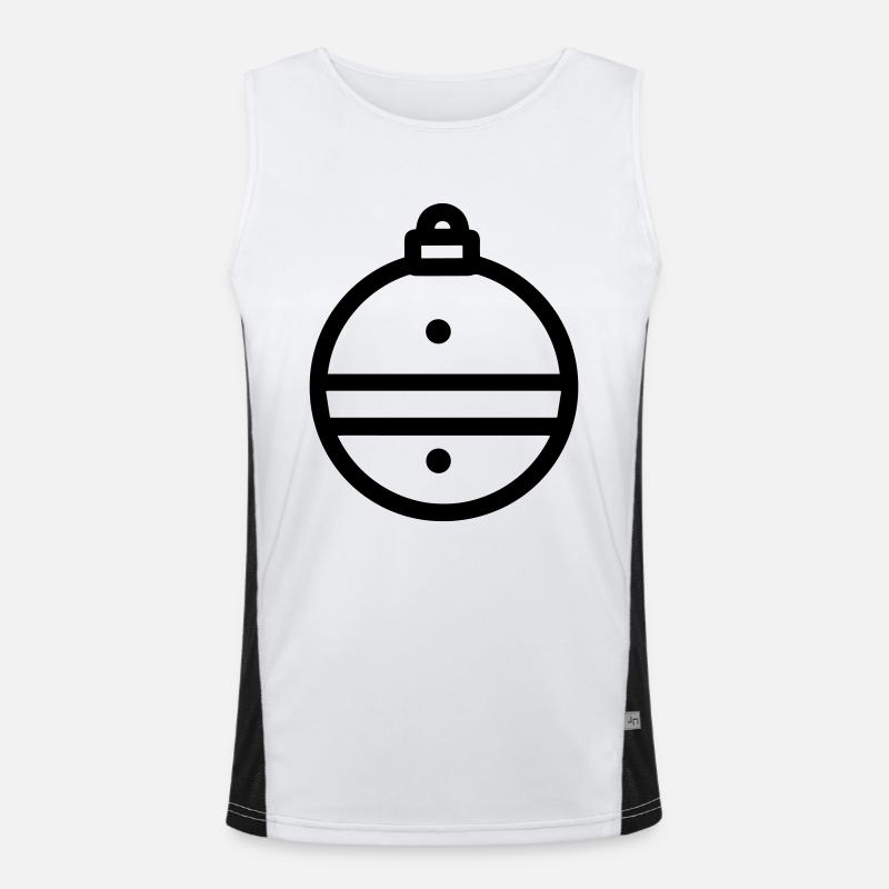 Weihnachtskugel Funktionelles Kontrast-Tank Top für Männer 