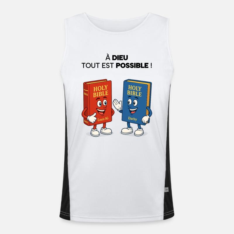 Bibel T-Shirt Funktionelles Kontrast-Tank Top für Männer 