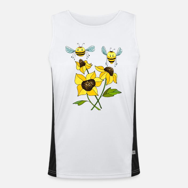 Insekten Funktionelles Kontrast-Tank Top für Männer 