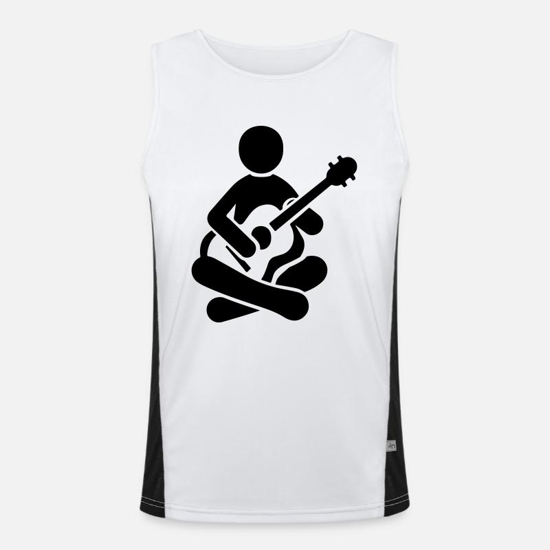 Musician Guitar Men's Functional Contrast Tank Top 