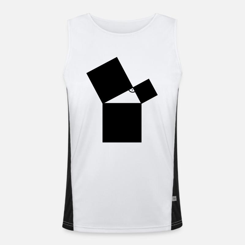 mathe Funktionelles Kontrast-Tank Top für Männer 