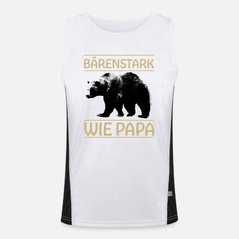 Bärenstark Funktionelles Kontrast-Tank Top für Männer 