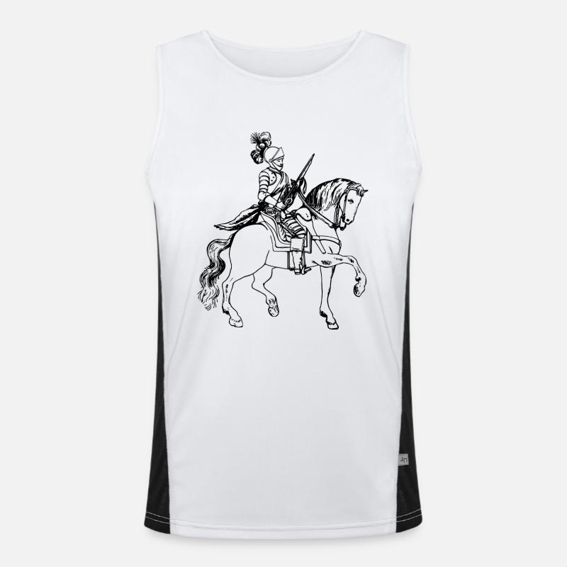 épée épée de chevalier chevalier armor14 Débardeur respirant contrasté Homme 