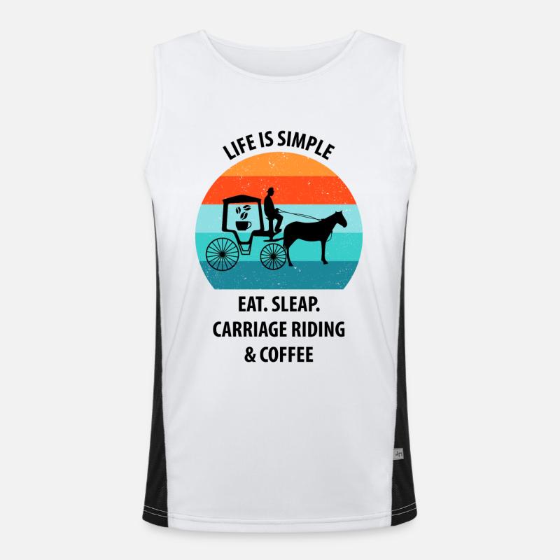 Carrosse Calèche Calèche Café Débardeur respirant contrasté Homme 