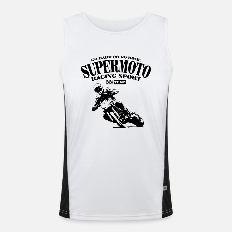 Supermoto Funktionelles Kontrast-Tank Top für Männer 
