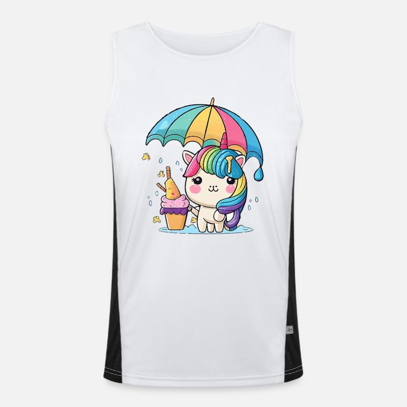 Sort de licorne Débardeur respirant contrasté Homme 