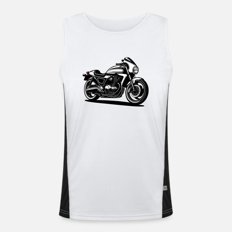 Motorrad Design Funktionelles Kontrast-Tank Top für Männer 