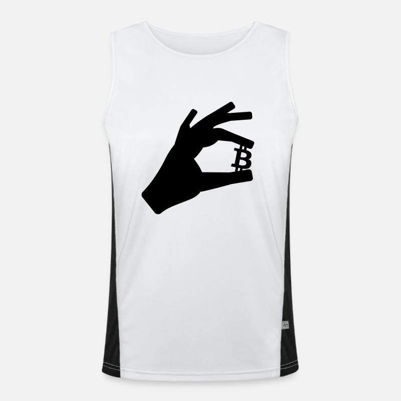 Bitcoin hold Men's Functional Contrast Tank Top 