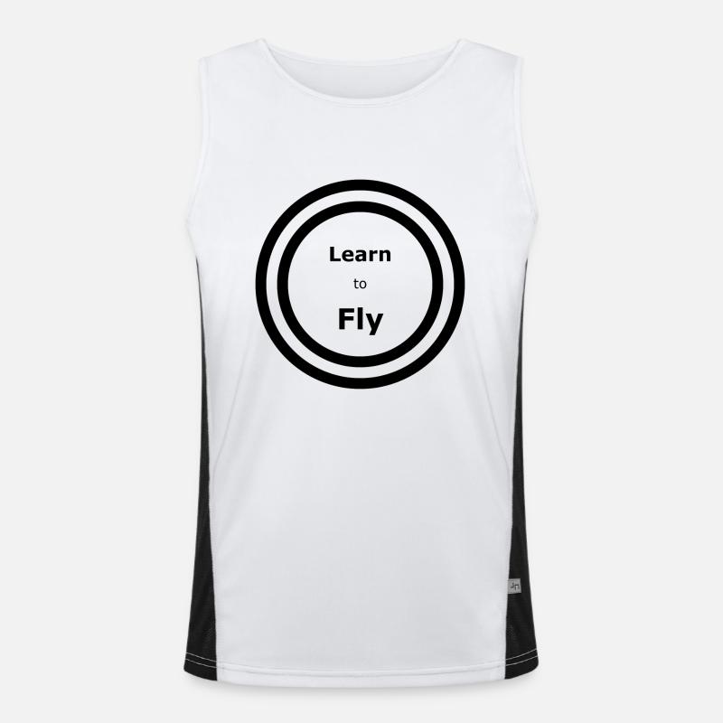 Learn to Fly - Songtext Funktionelles Kontrast-Tank Top für Männer 