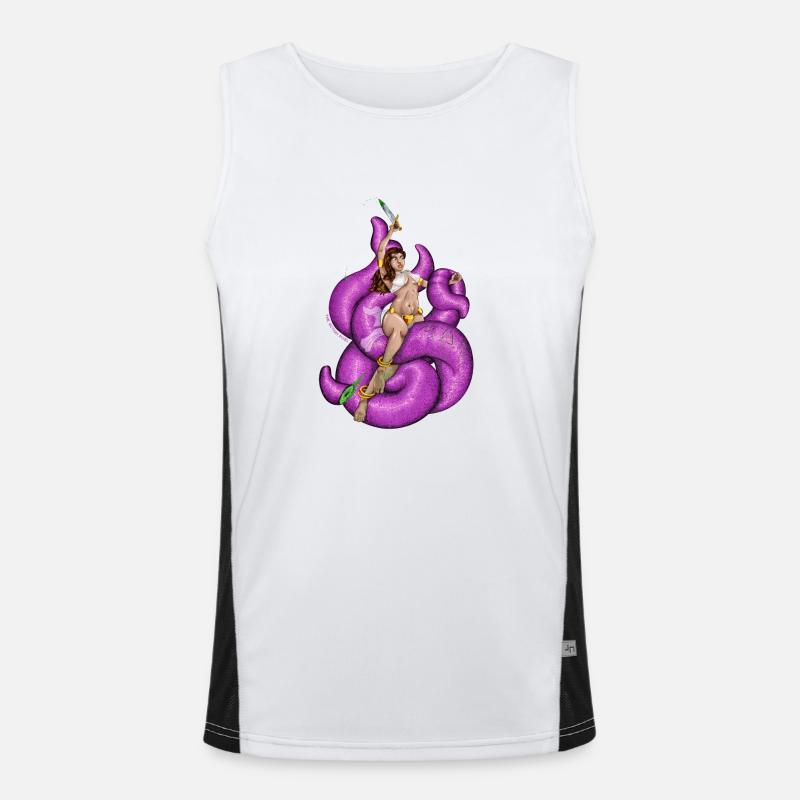 Tentacles! Men's Functional Contrast Tank Top 