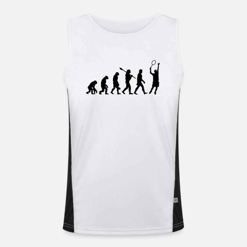 Evolution des Tennissports Funktionelles Kontrast-Tank Top für Männer 